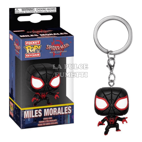 SPIDER-MAN : MILES MORALES  - POP FUNKO POCKET KEYCHAN 4 CM